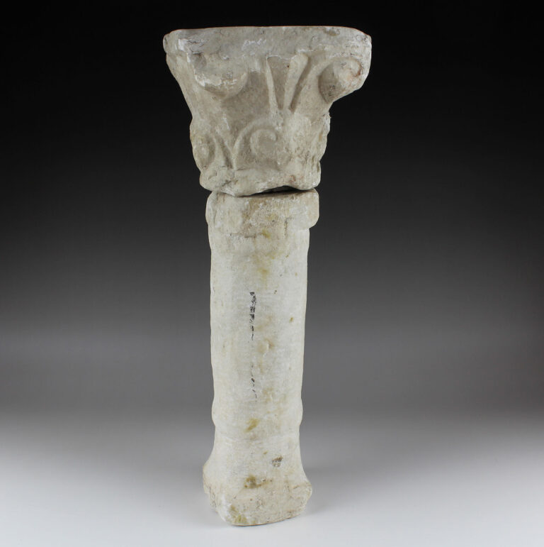 Roman Column With Capital For Sale Roman Antiquities For Sale   Roman Marble Column With Capital 4 4 768x771 