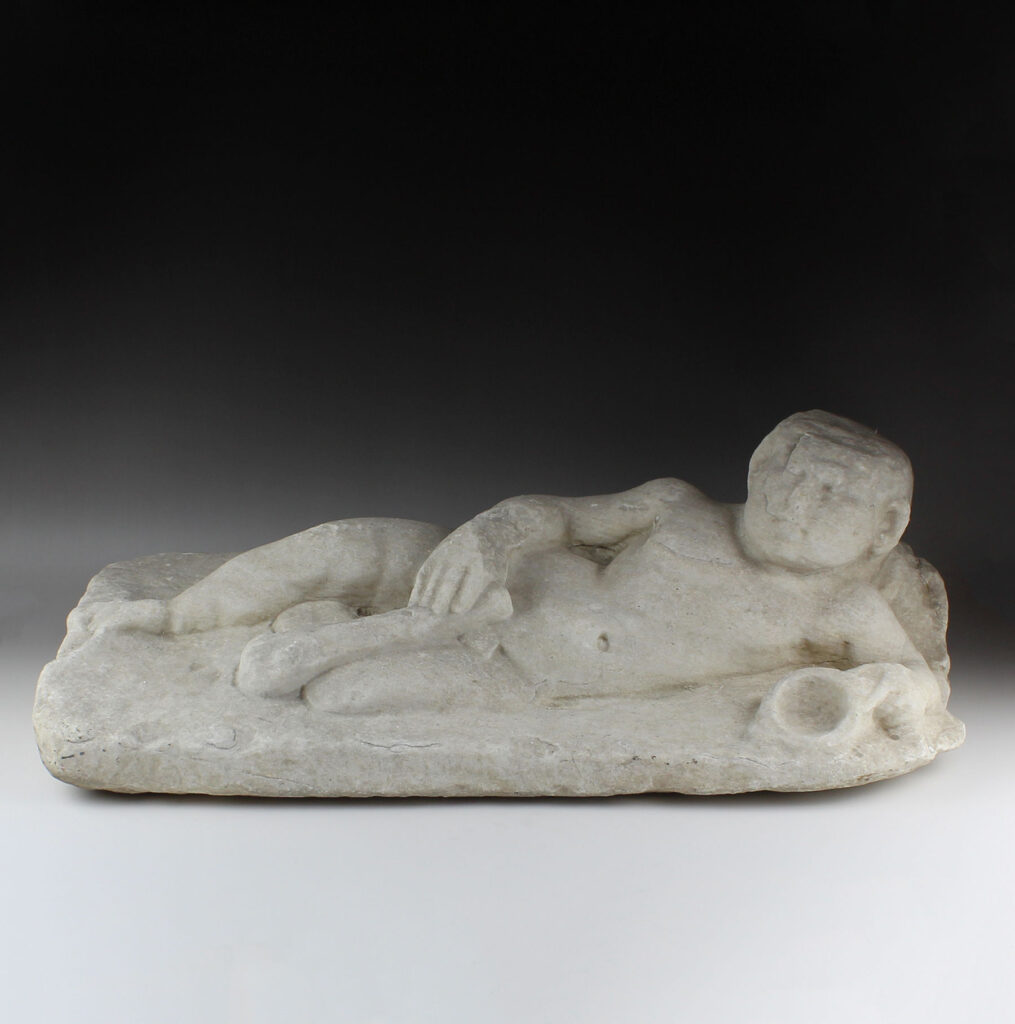 Roman sarcophagus lid with Hercules for sale | Roman Antiquities for sale