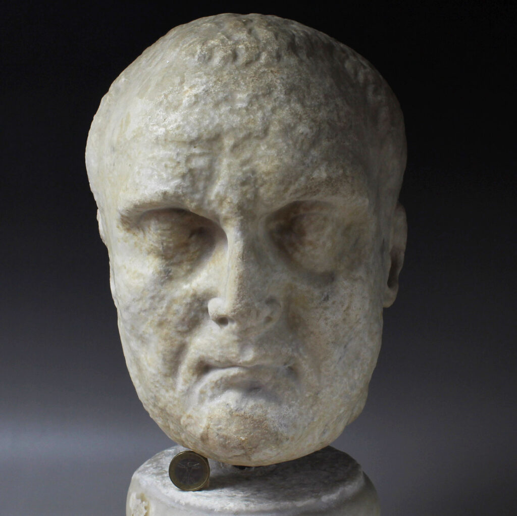 Roman portrait head of a Patrician for sale | Roman Antiquities for sale