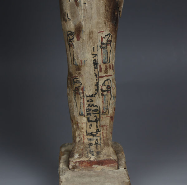 Egyptian Ptah-Sokar-Osiris figure inscribed