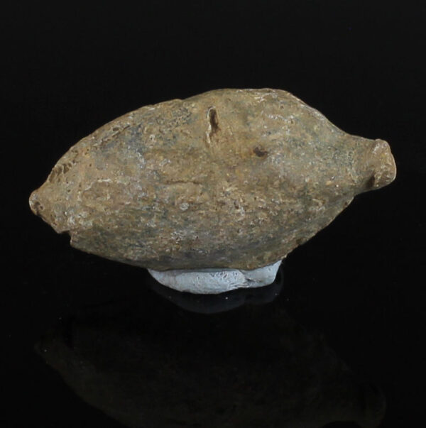 Greek sling bullet with inscription ‘AXA(?) / blank?’