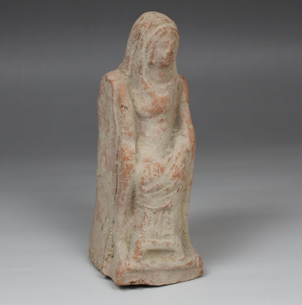 Greek statuette of an enthroned woman