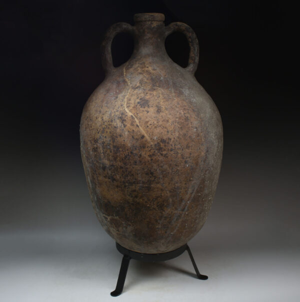 Greek amphora with painted letters