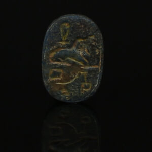 Iron Age scarab with royal name of pharaoh Pimay, Tell Tayinat workshop